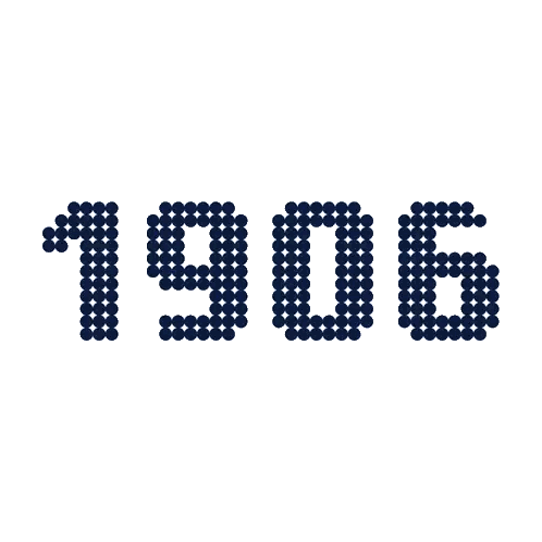 Year 1906 Made Of Small Dots Sticker