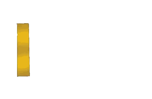Year 2025 In Gold Letters Sticker