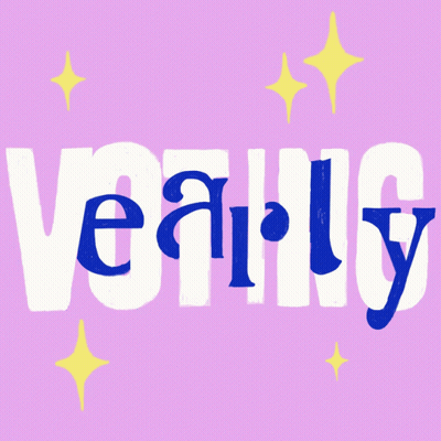 Yearly Text On Purple Background GIF