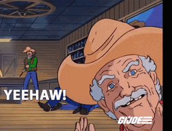 Yeehaw Gi Joe Real American Hero GIF