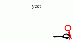 Yeet Stick Figure Cartoon