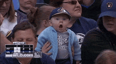 Yelich Amazed Baby GIF