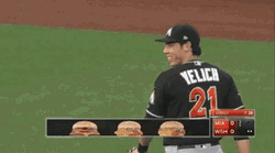 Yelich Joking With Teammates GIF
