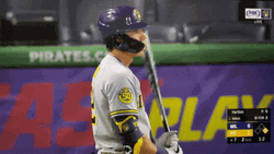 Yelich Ready To Hit The Baseball Ball GIF