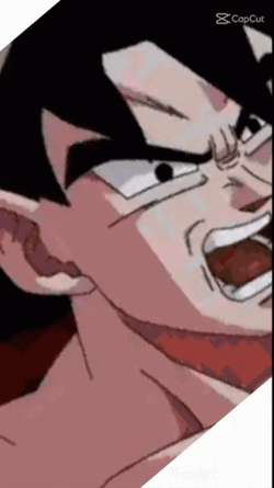 Yelling Goku Manga GIF
