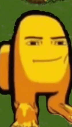 Yellow Among Us Potato Head GIF
