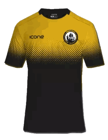 Yellow And Black Shirt With Icone Sticker