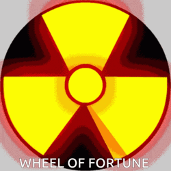Yellow And Black Spinning Wheel Of Fortune GIF