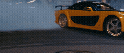 Yellow And Black Sports Car Driving GIF