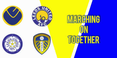 Yellow And Blue Banner Marching On Together GIF