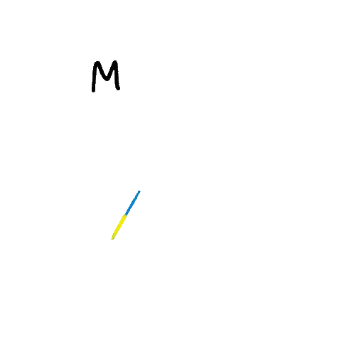 Yellow And Blue Flag Mirnogo Neba Sticker