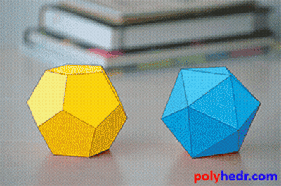 Yellow and Blue Geometric Shapes