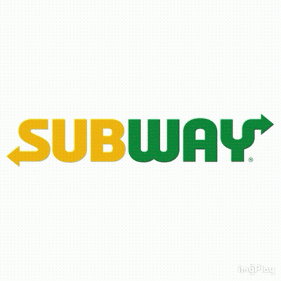Yellow And Green Subway Logos GIF