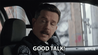 Yellow And Purple Real Talk Logo GIF