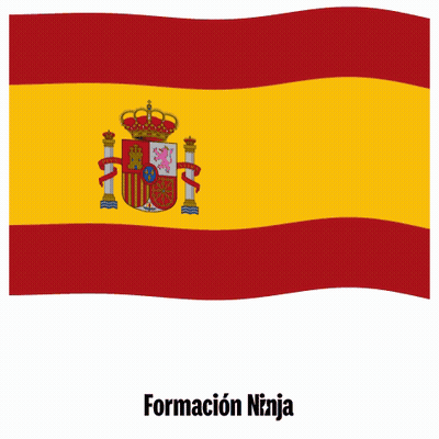 Yellow And Red Flag Formacion Ninja GIF