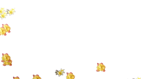 Yellow And Red Flowers Floating Sticker