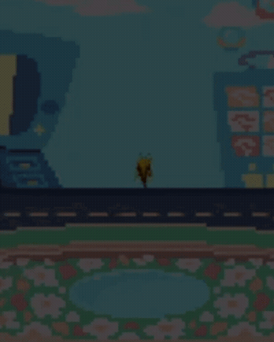 Yellow And Red Pixel Art Circle GIF