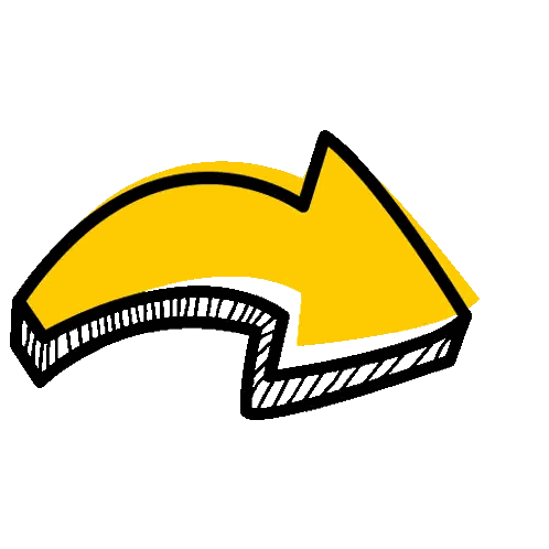 Yellow Arrow Pointing Right Sticker