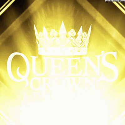 Yellow Background Crown Queens Crown Tour
