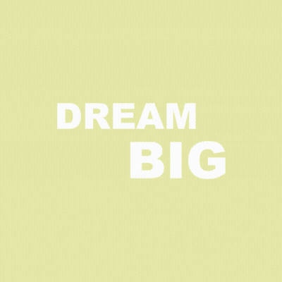 Yellow Background Dream Big