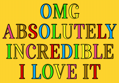 Yellow Background OMG Absolutely Incredible I Love It GIF