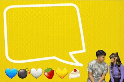 Yellow Background Speech Bubble Rob Blackburn Maxine Trinidad Robxine GIF