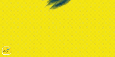 Yellow Background With Blue Word Goal GIF