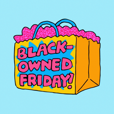 Yellow Bag Saying Black Owned Friday