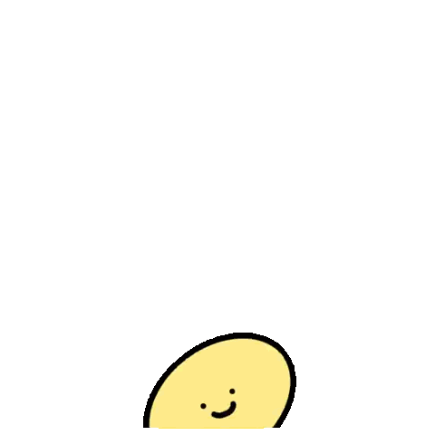 Yellow Balloon With Smiling Face Sticker