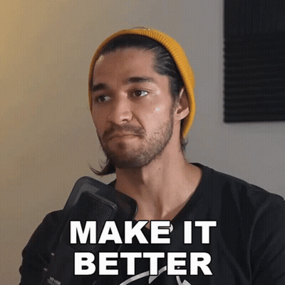 Yellow Beanie Man Says Make It Better GIF