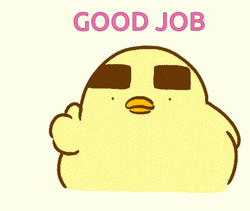 Yellow Bird Good Job GIF