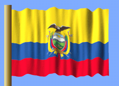 Yellow Blue And Red Flag With Eagle On Top GIF