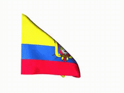 Yellow Blue And Red Flag With Eagle Waving GIF