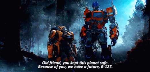 Yellow Bumblebee Kept This Planet Safe GIF