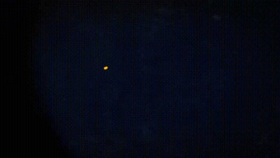 Yellow California On Dark Blue Background GIF