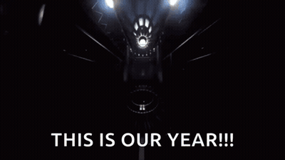 Yellow Car Driving Down Road Saying This Is Our Year GIF