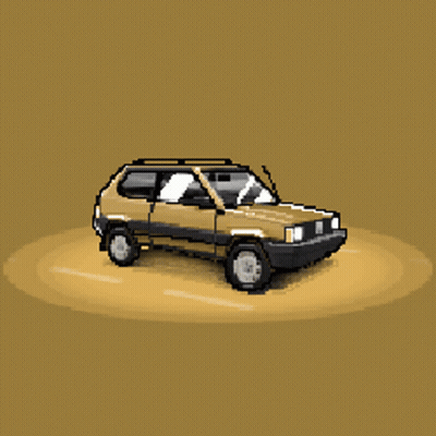 Yellow Car GIF