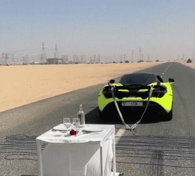 Yellow Car With License Plate 1120 GIF