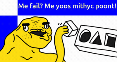 Yellow Cartoon Character Holding Oat Sign GIF
