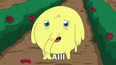 Yellow Cartoon Character Saying Aiiii GIF