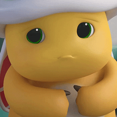 Yellow Cartoon Character With Green Eyes Sad GIF