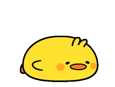Yellow Chicken Cartoon Sticker