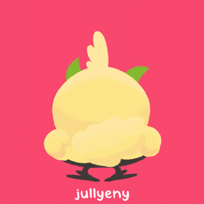 Yellow Chicken Jullyeny GIF