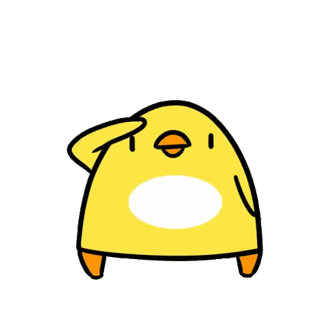 Yellow Chicken With Orange Legs Sticker