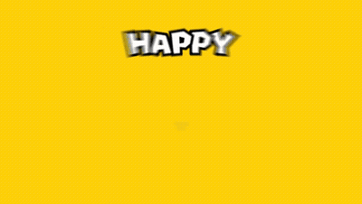 Yellow Circle Saying Happy Mario Day GIF