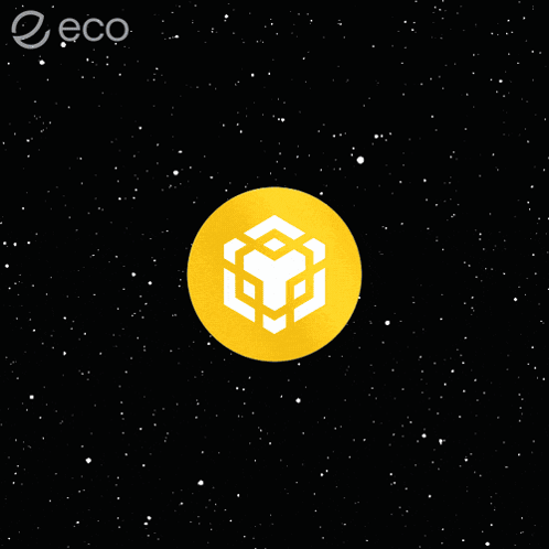 Yellow Circle With White Cube Eco GIF