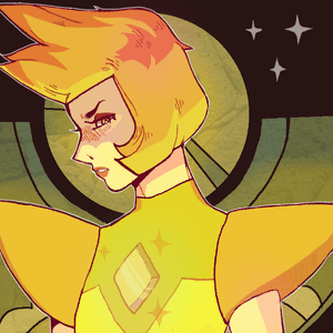 Yellow Diamond Shy GIF