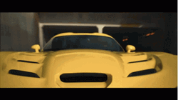 Yellow Dodge Racing GIF