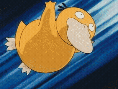 Yellow Duck Flying GIF