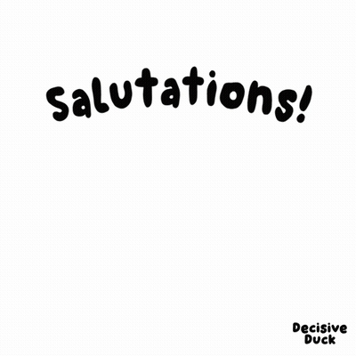 Yellow Duck Salutations GIF
